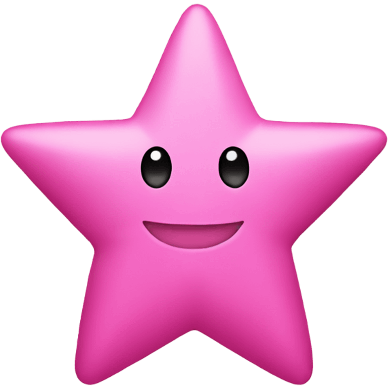 Pink star emoji