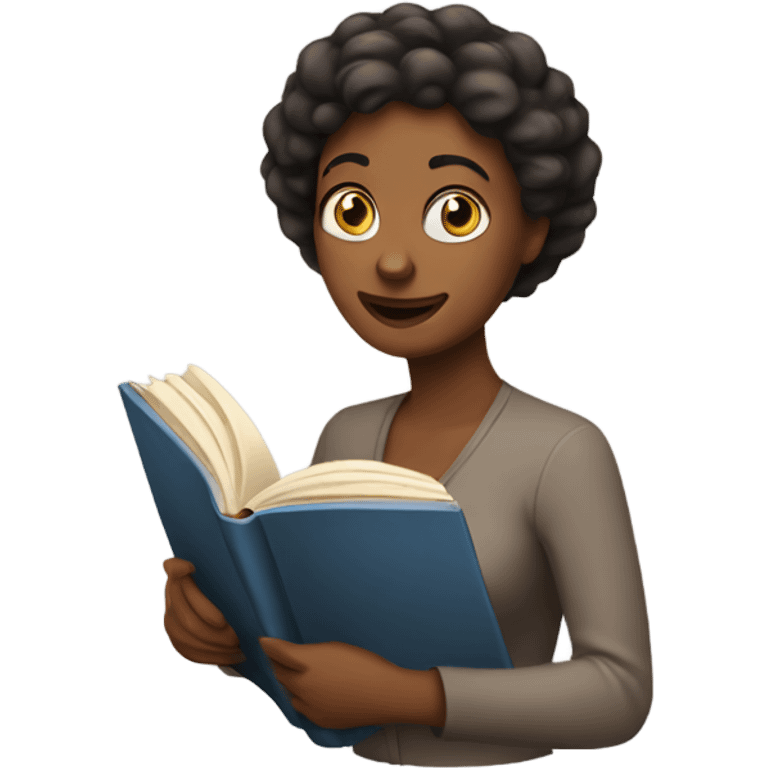 woman who reaing a book emoji