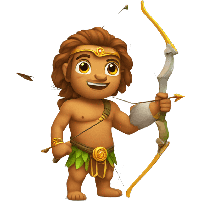 Hanumanji with bow and arrow emoji