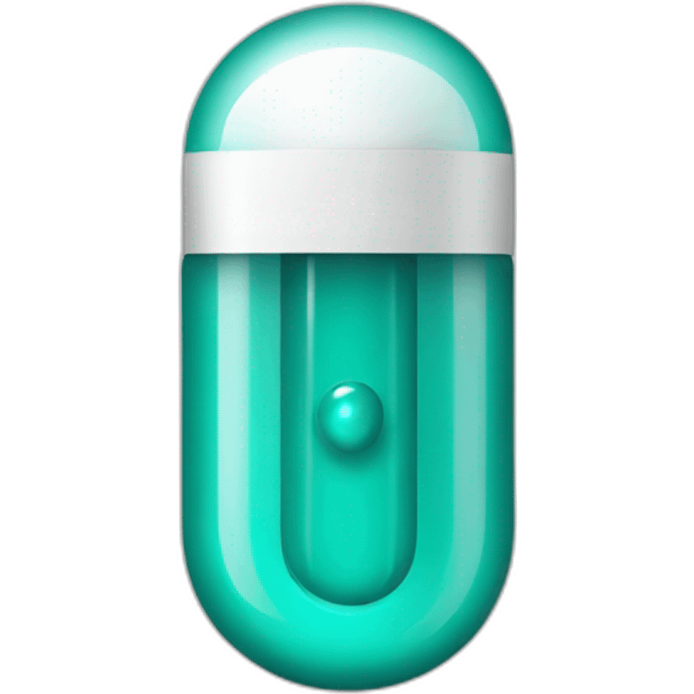 teal capsule pill emoji