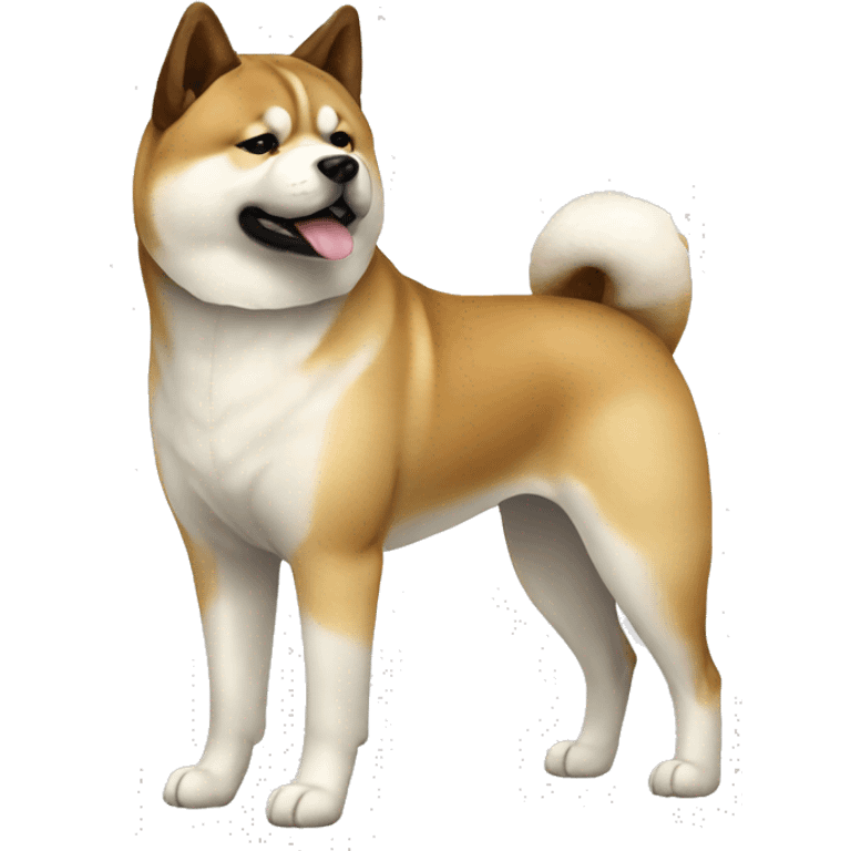 Akita Dog Breed Full Body emoji