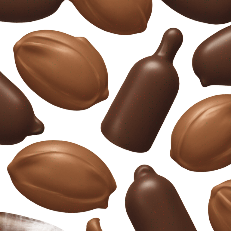 chocolate and vanilla quenelle emoji