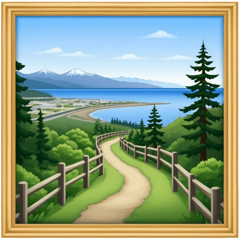 Port Angeles Washington no border walking trail emoji