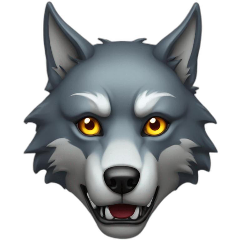 wolf evil robot emoji