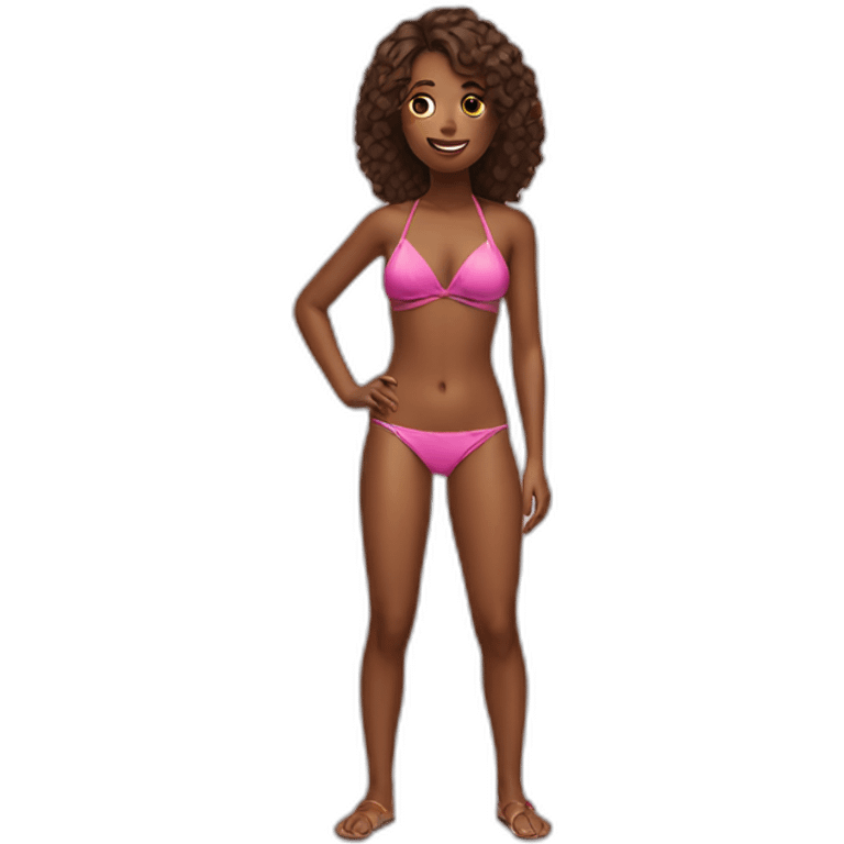 Girl in bikini emoji