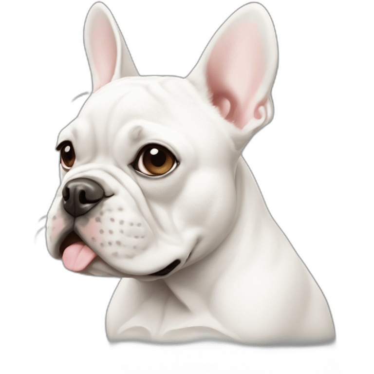 white french bulldog emoji