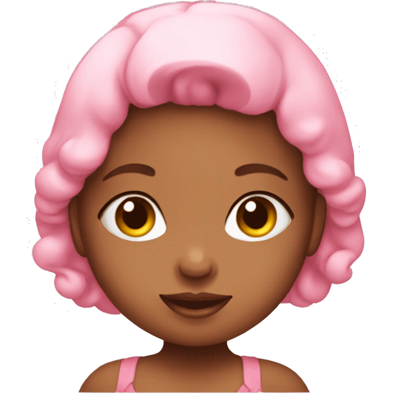 Pink baby girl emoji