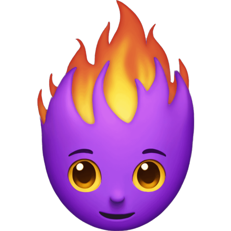 Fire purple emoji