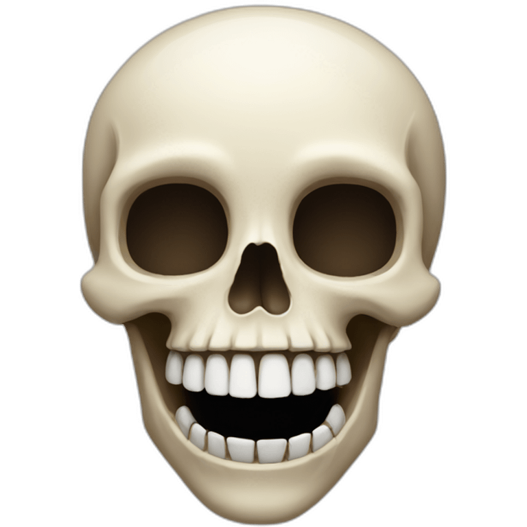 Skull smile emoji