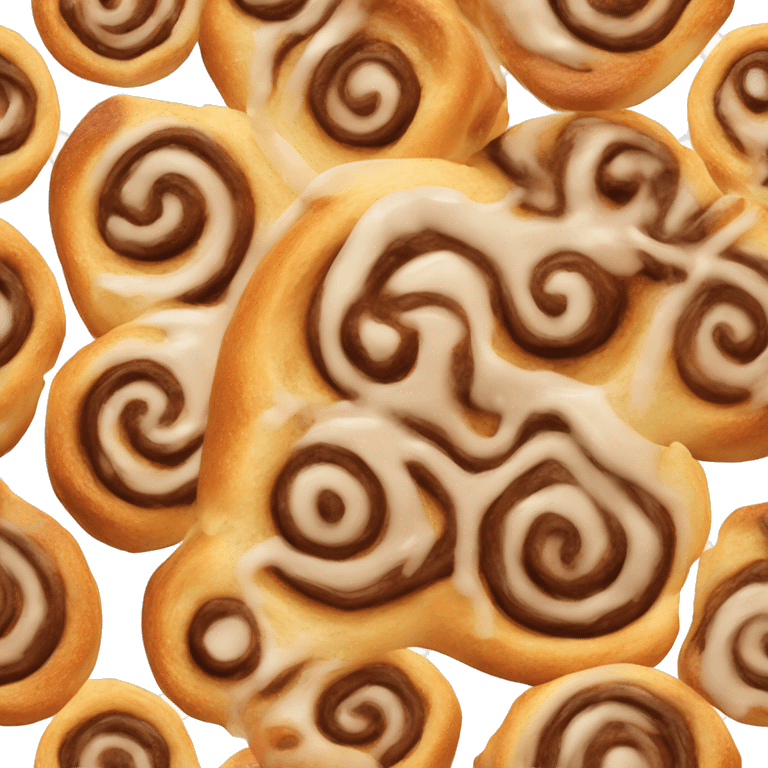 cinnamon roll glazed emoji