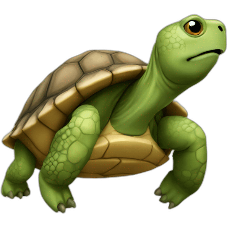 Une tortue emoji