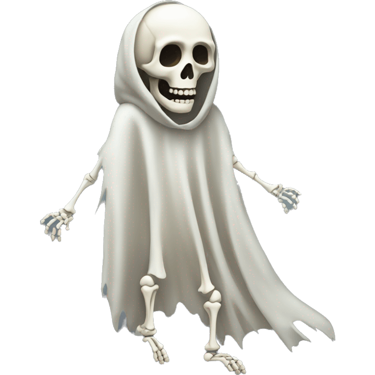 Skeleton ghost emoji