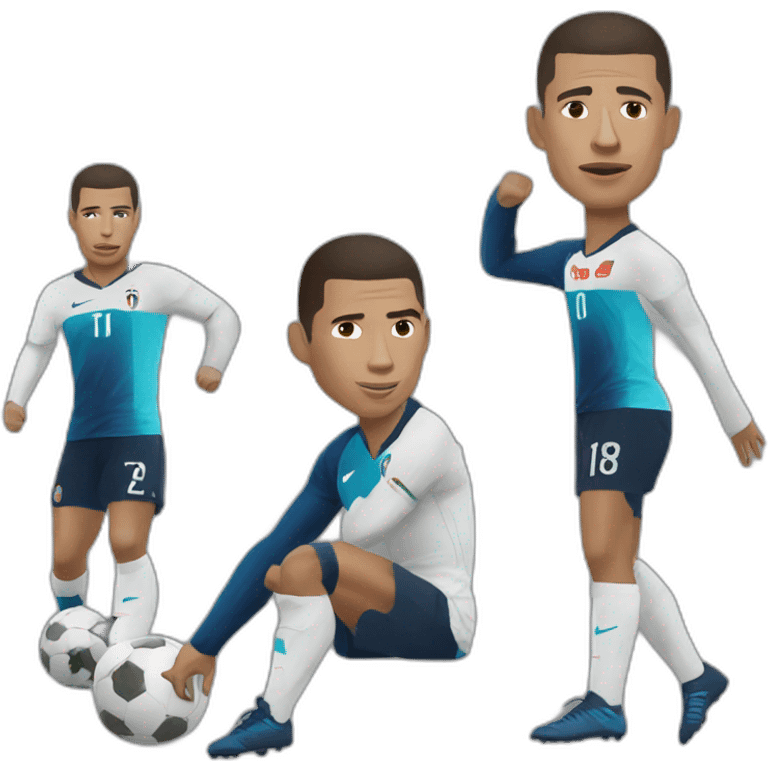 Ronaldo su Mbappé emoji