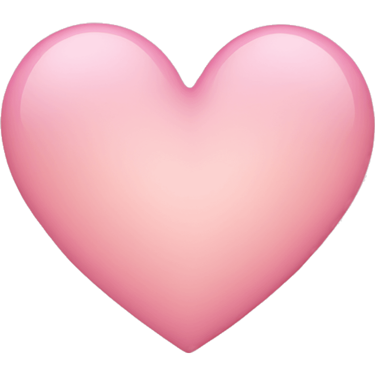 Light pink heart emoji