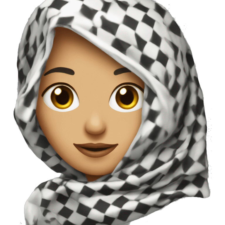 Keffiyeh woman emoji