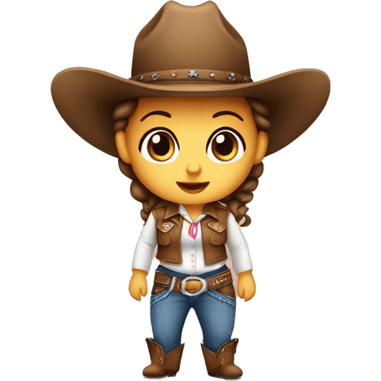 Cowgirl baby emoji