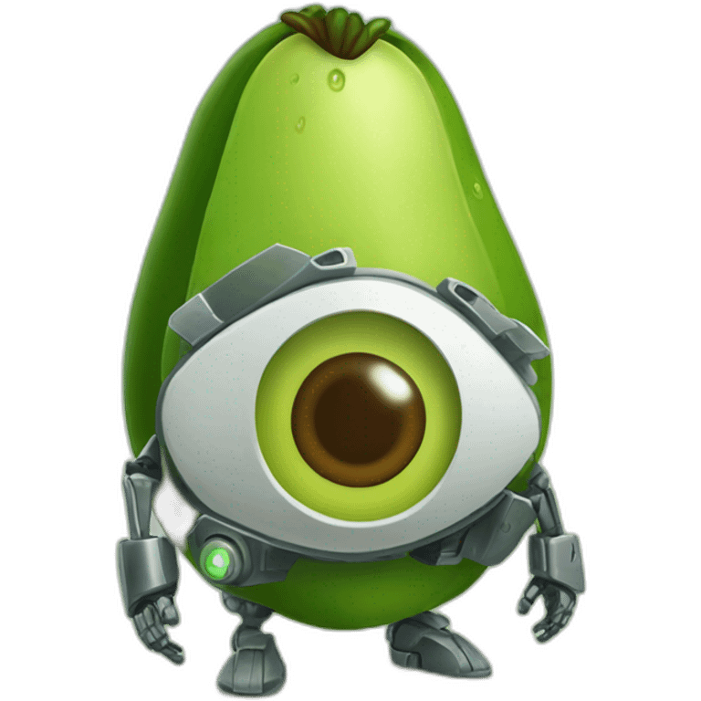 Cyborg avocado emoji