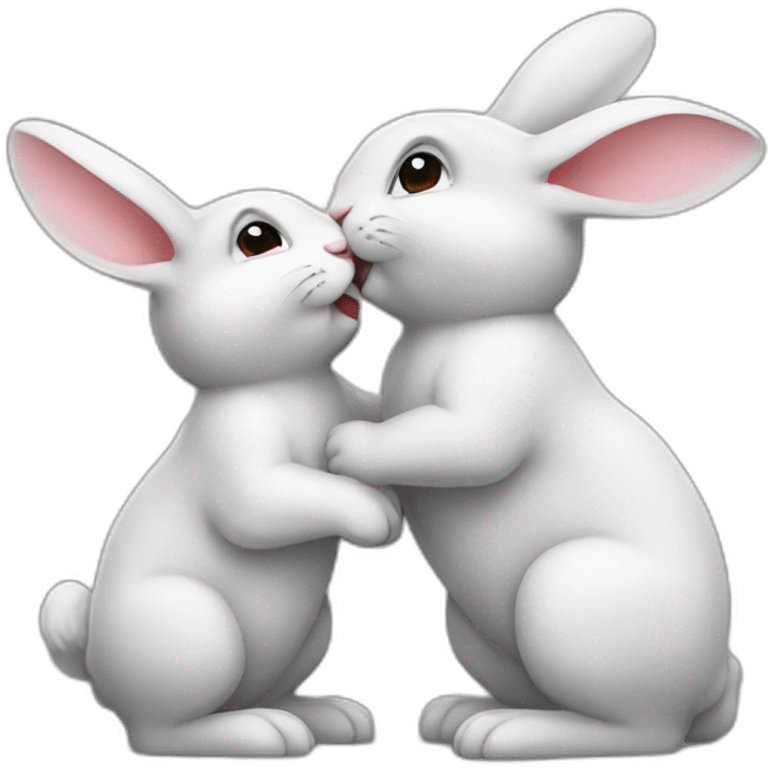 rabbit kiss emoji