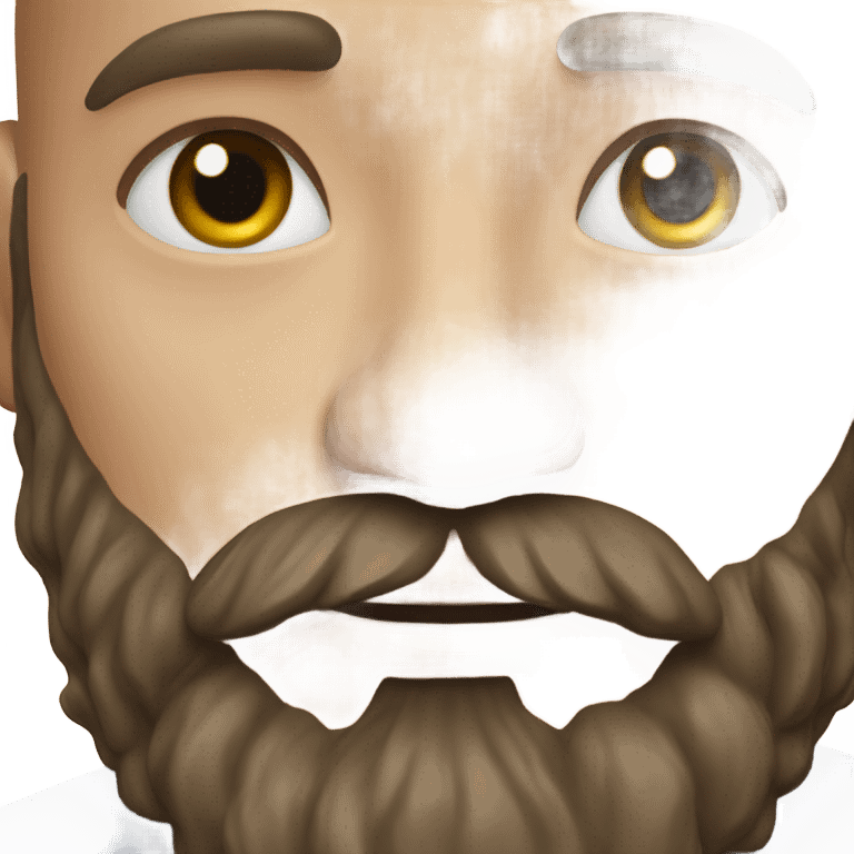 bearded man portrait close-up emoji