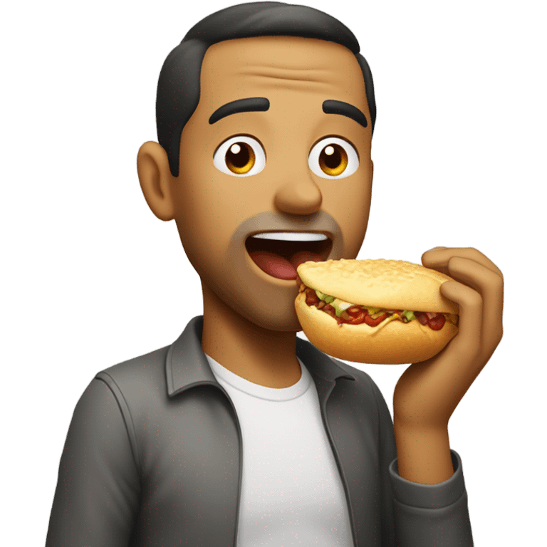 Guy eating ball emoji