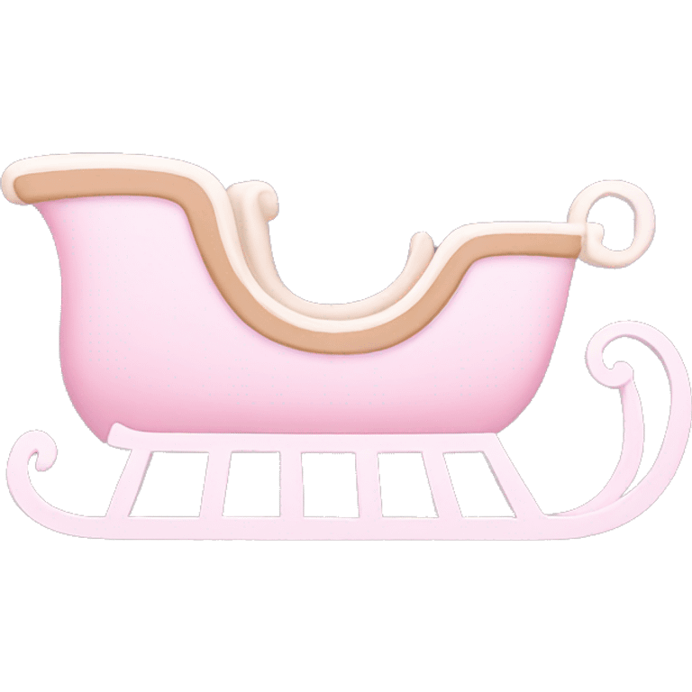 light pink sleigh emoji