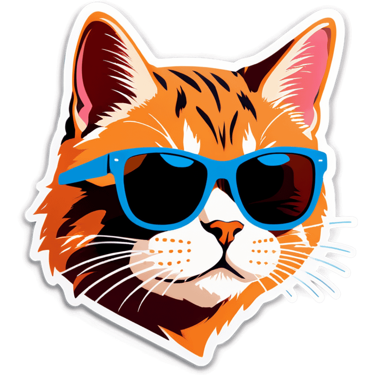 Cat with sunglasses emoji