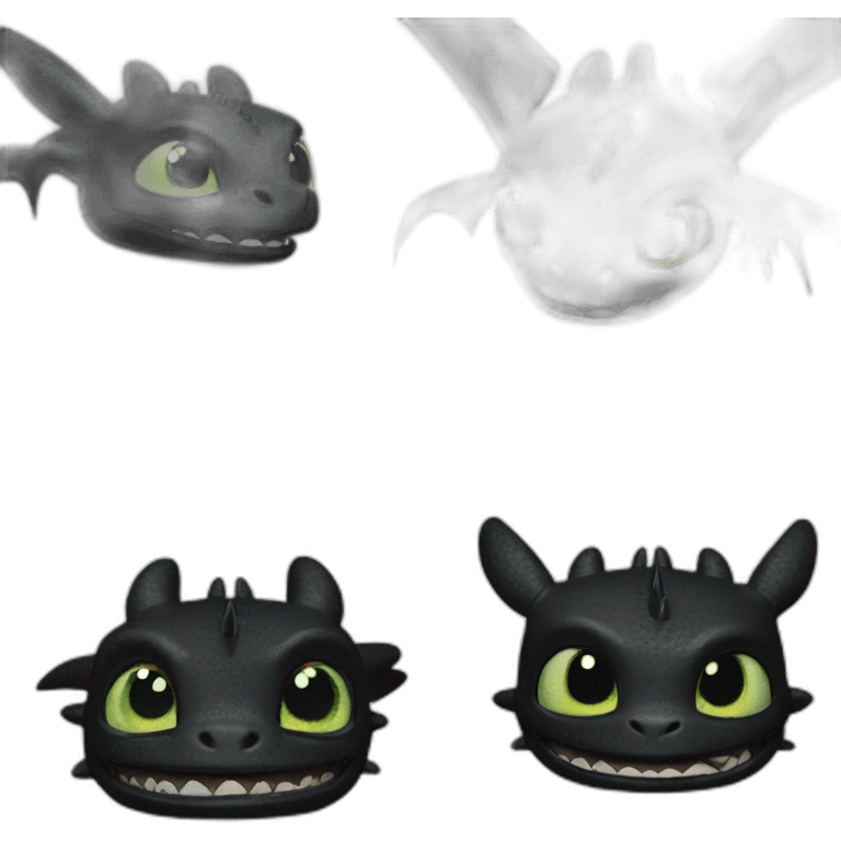 toothless how to train your dragon emoji