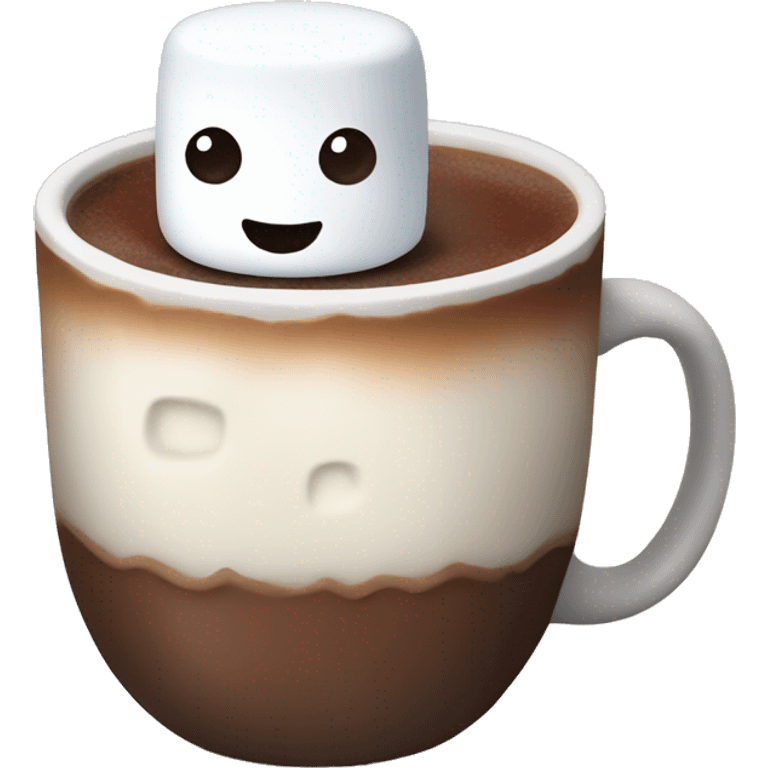 Marshmallow and hot chocolate  emoji