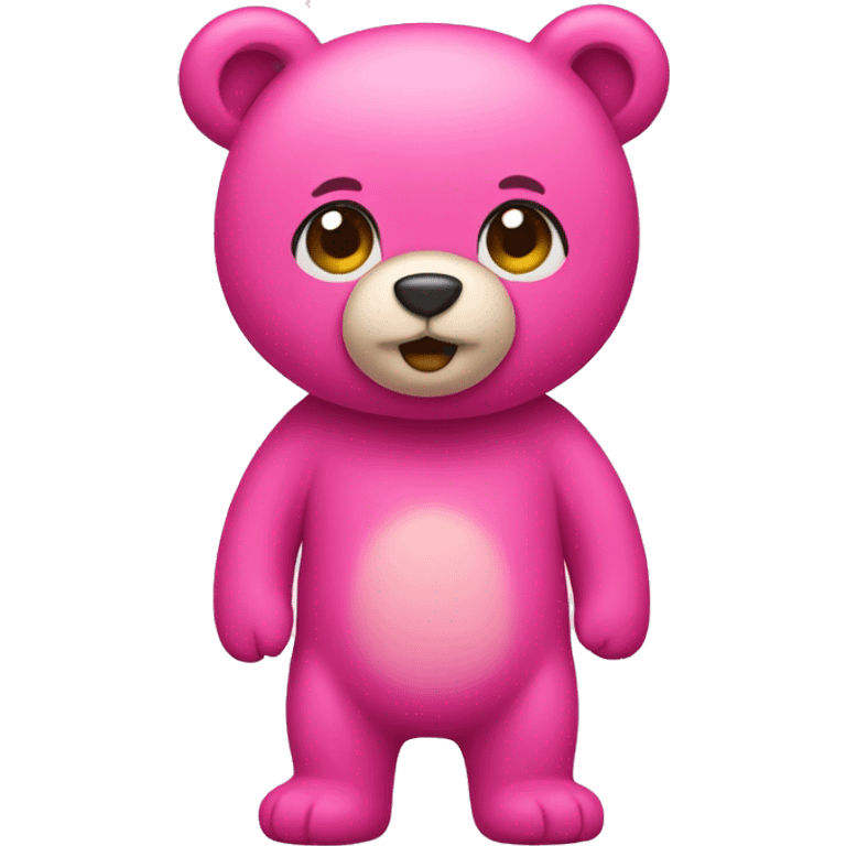 Pink bear emoji