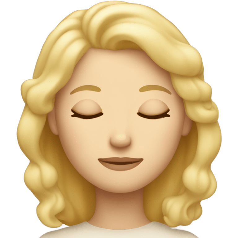 Sleep well blonde wife  emoji