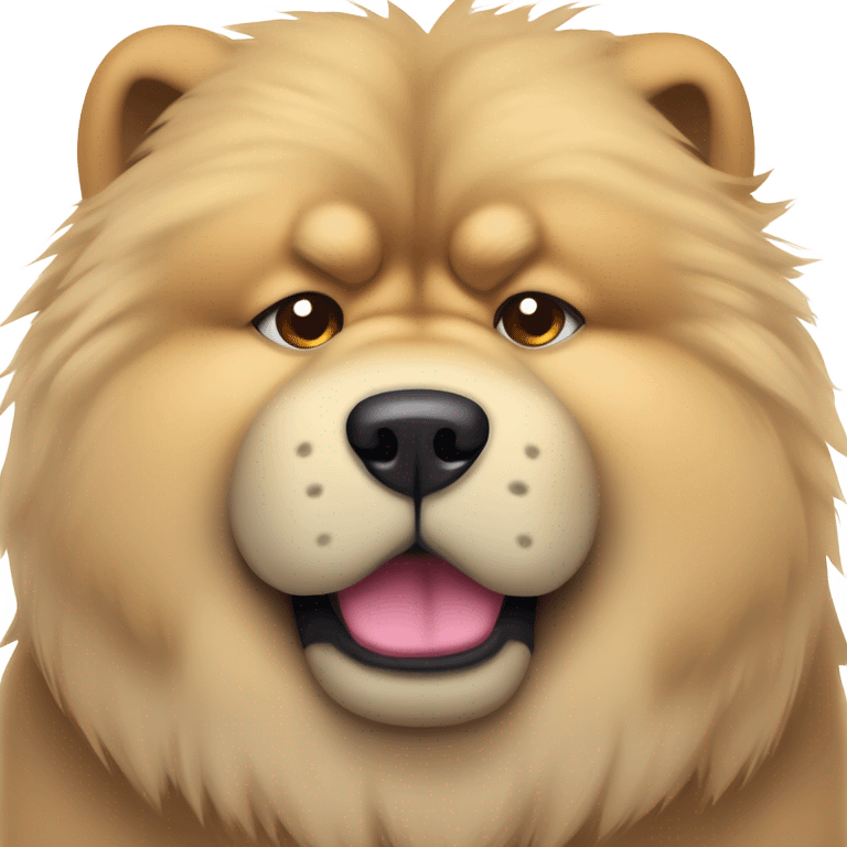 chow chow mad but cute emoji