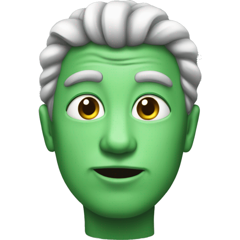 Un gervello verde emoji