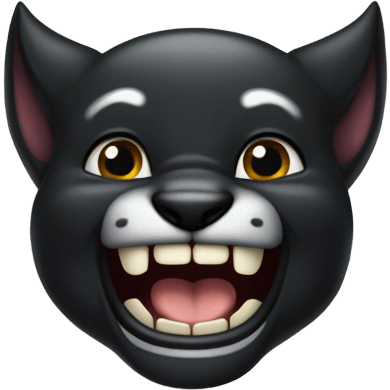 pantera negra gruñendo emoji