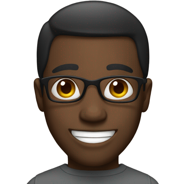 happy black man emoji