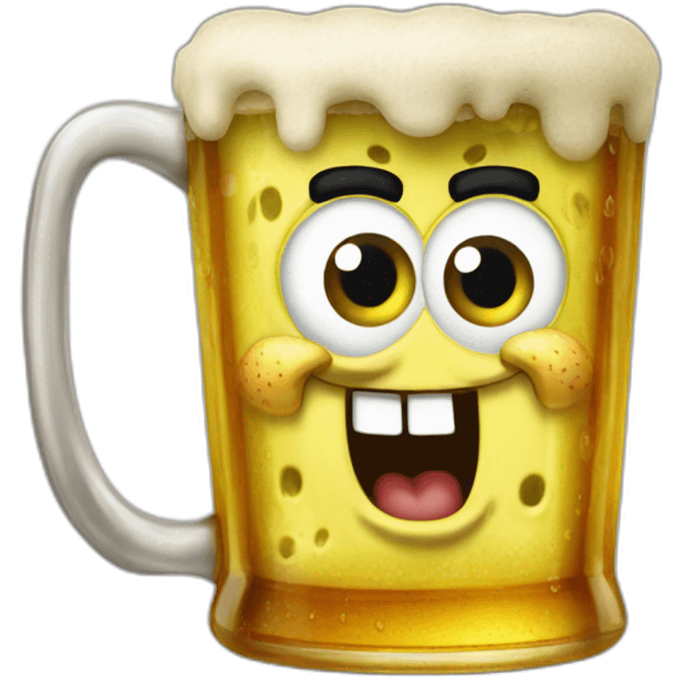 Spongebob beer emoji