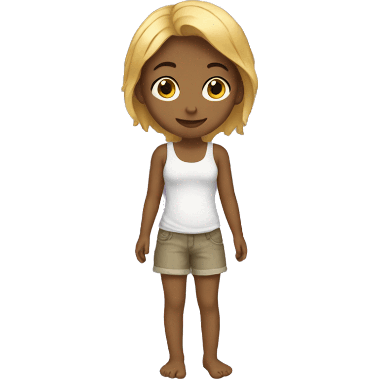 made a barefoot girl emoji