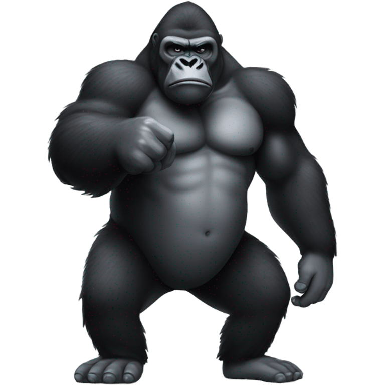 gorilla holding middle finger up emoji