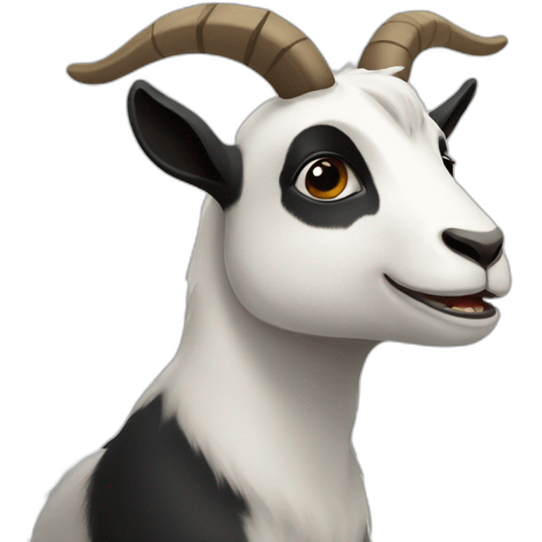 Goat + panda emoji