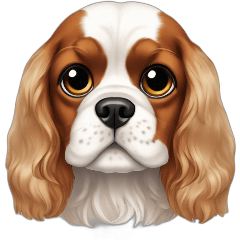 dog Cavalier King Charles Spaniel full height emoji