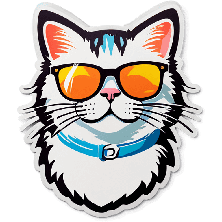 Cat with sunglasses emoji