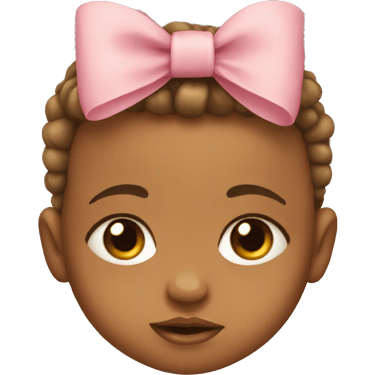 Baby with bow emoji