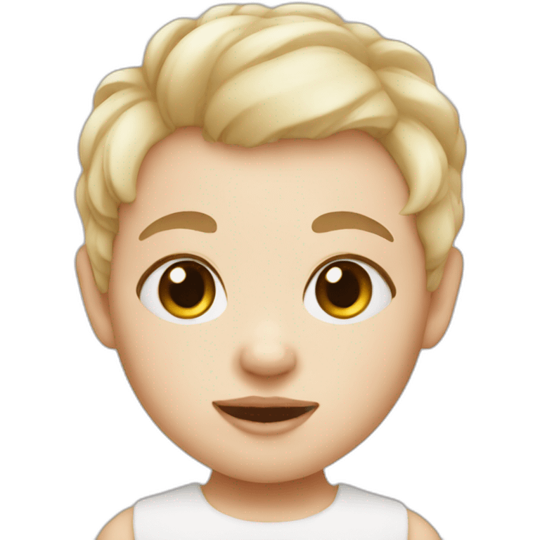 Baby white skin emoji