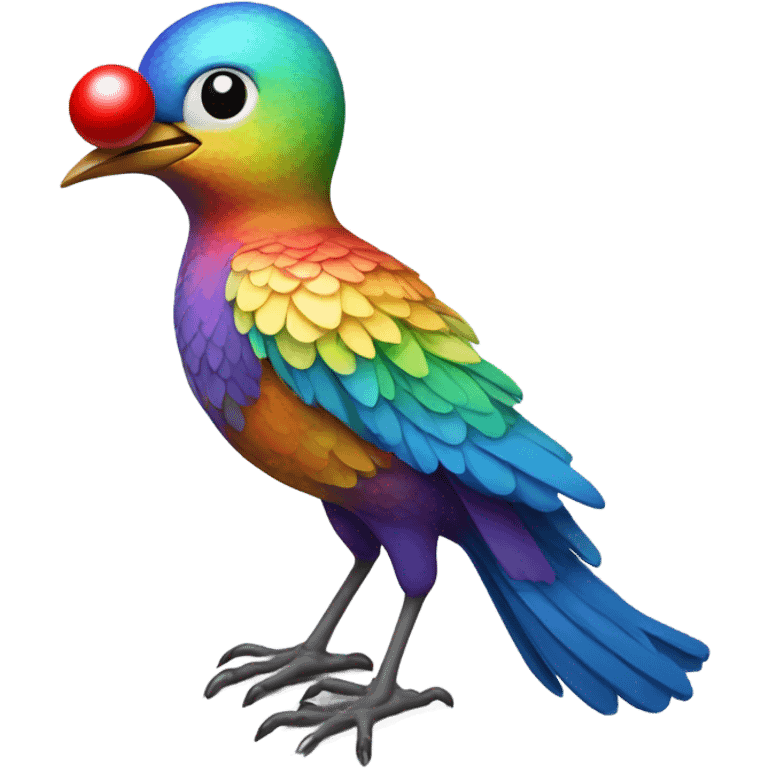 Bird with balls emoji