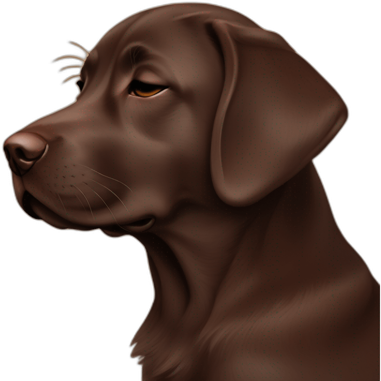 sleeping night puppie chocolate labrador emoji