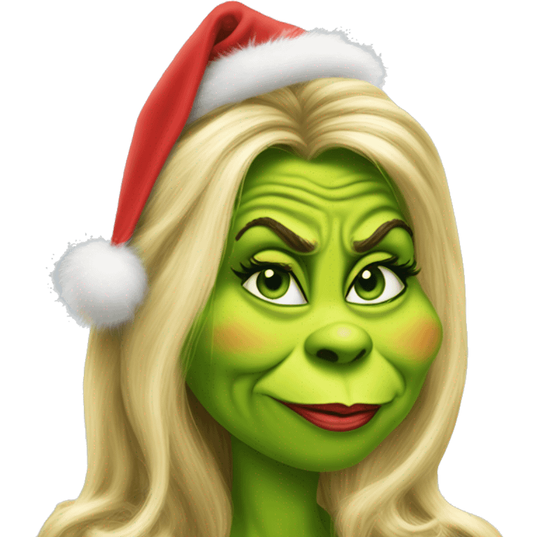 Jennifer coolidge as grinch emoji