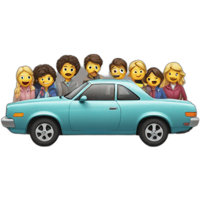 Car with people  emoji