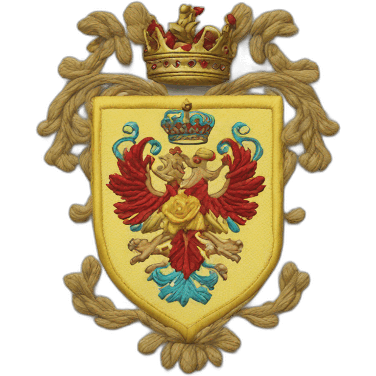 embroidered coat of arms emoji