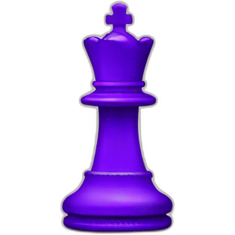 Purple chess piece emoji