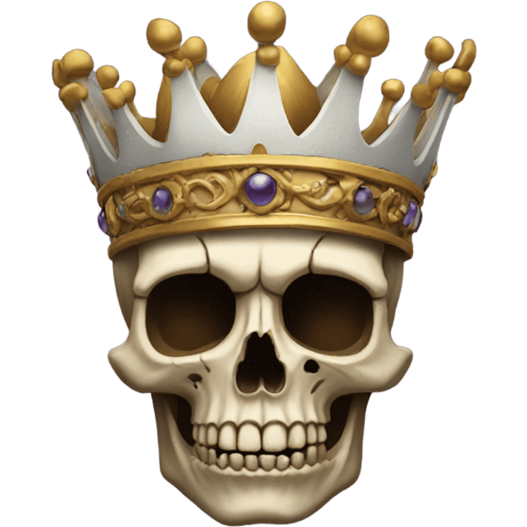 Skull with crown emoji