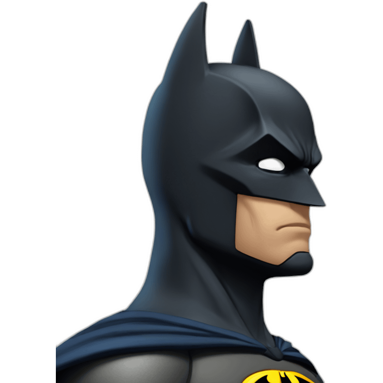 Batman thinking intensely  emoji